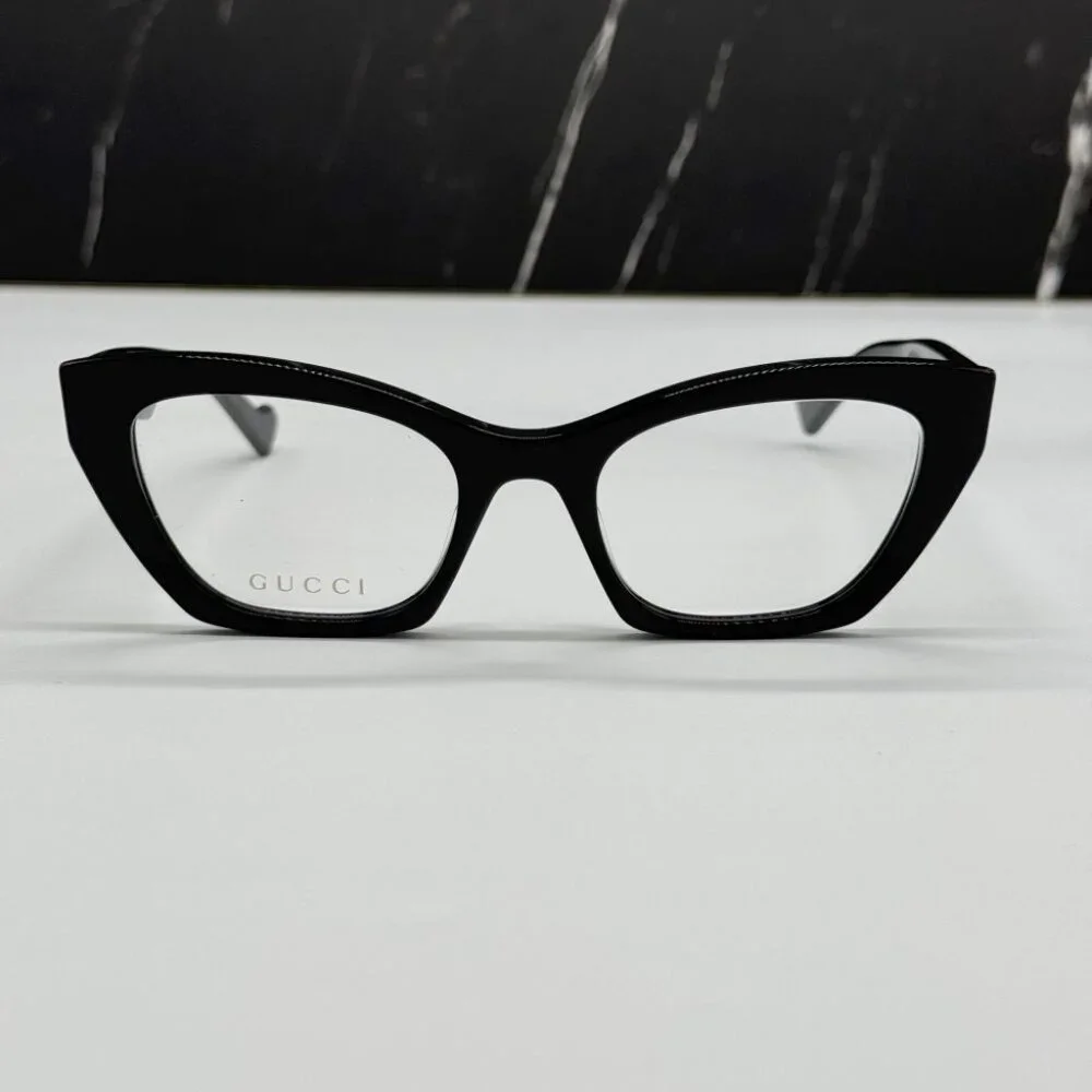 NEW GG1334O 001 GUCCI BLACK CAT EYE WOMEN GUCCI EYEGLASSES